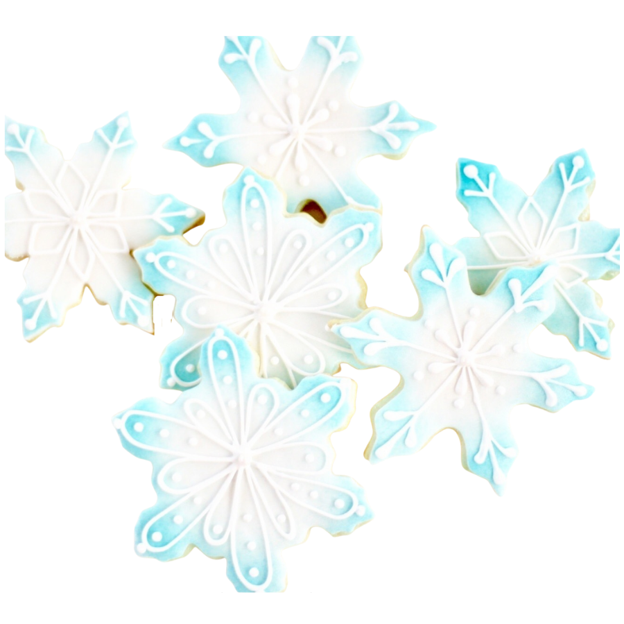 Accent Snowflakes Cookies