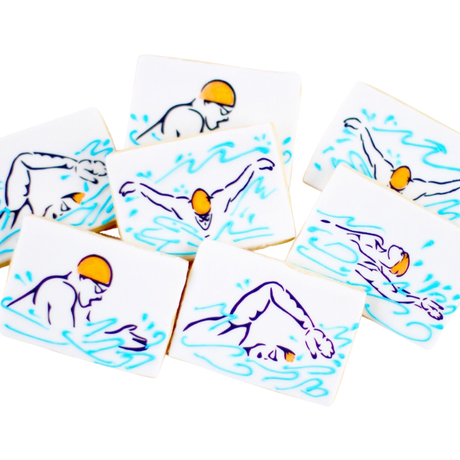 Swim Stroke Cookie Set