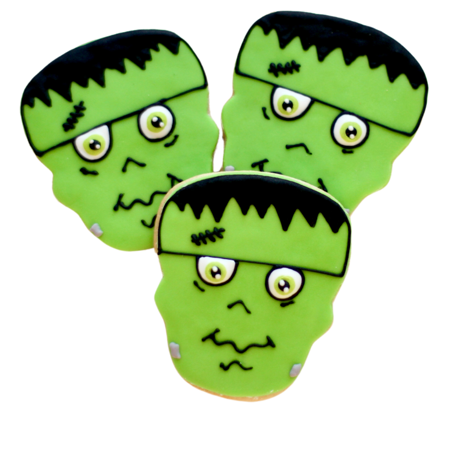 Frankenstein Face Cookies