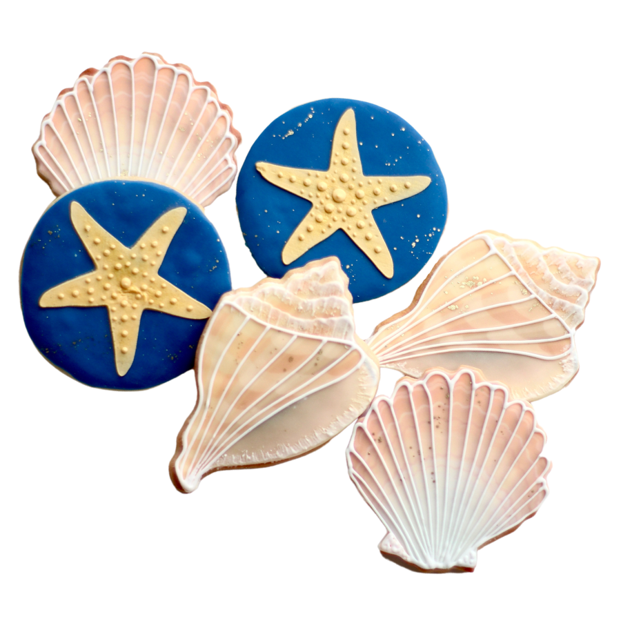 Starfish And Seashell Cookie Set