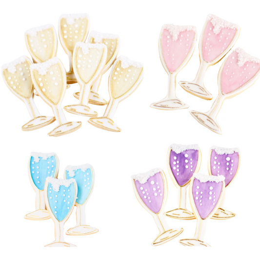 Champagne Glass Cookies