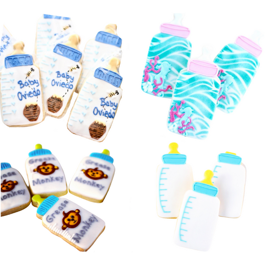 Customized Baby Bottle Cookies
