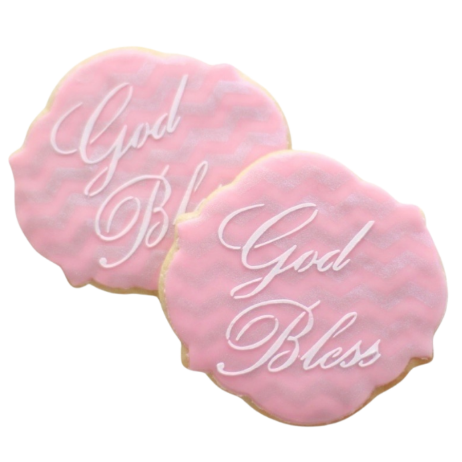 God Bless Plaque Cookies