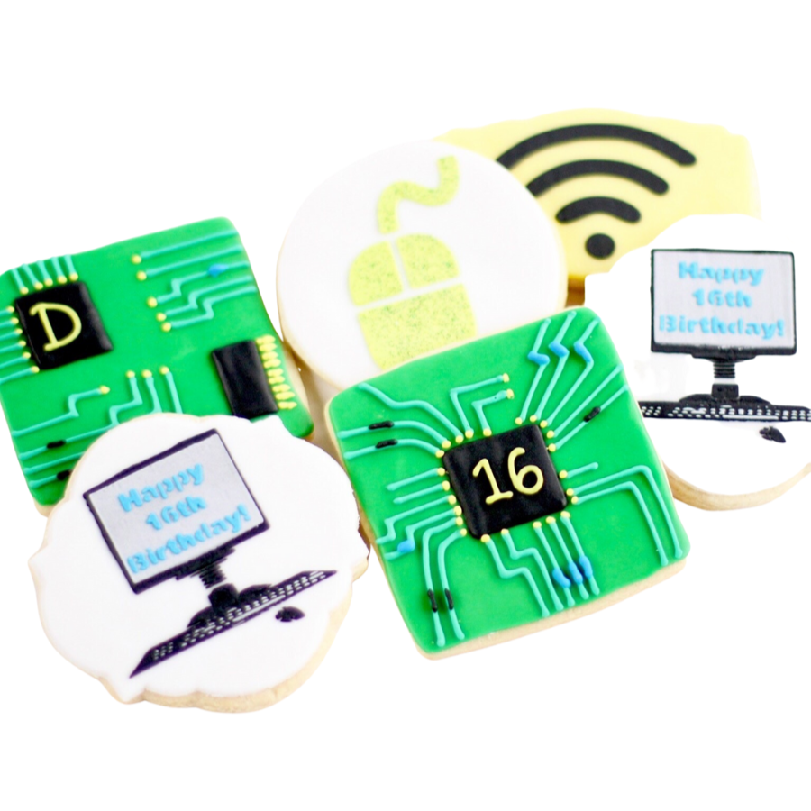 Tech Week Cookies Computer Geek Cookie Set – Sweet Sanctions
