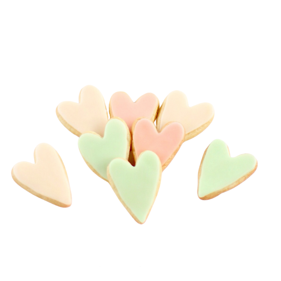 Mini Oblong Heart Cookies