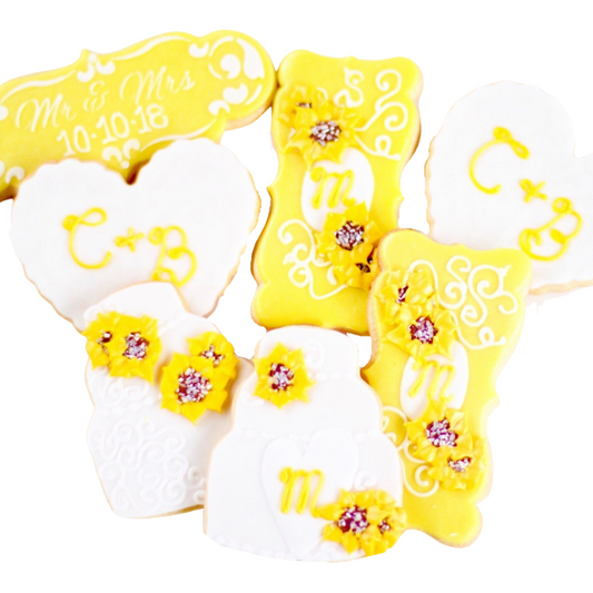 Sunflower Wedding EXPANDED Cookie Set