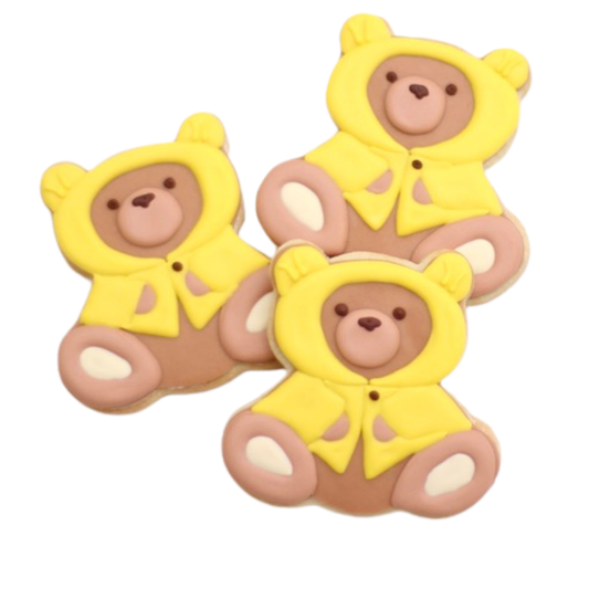 Winter Teddy Bear Cookies