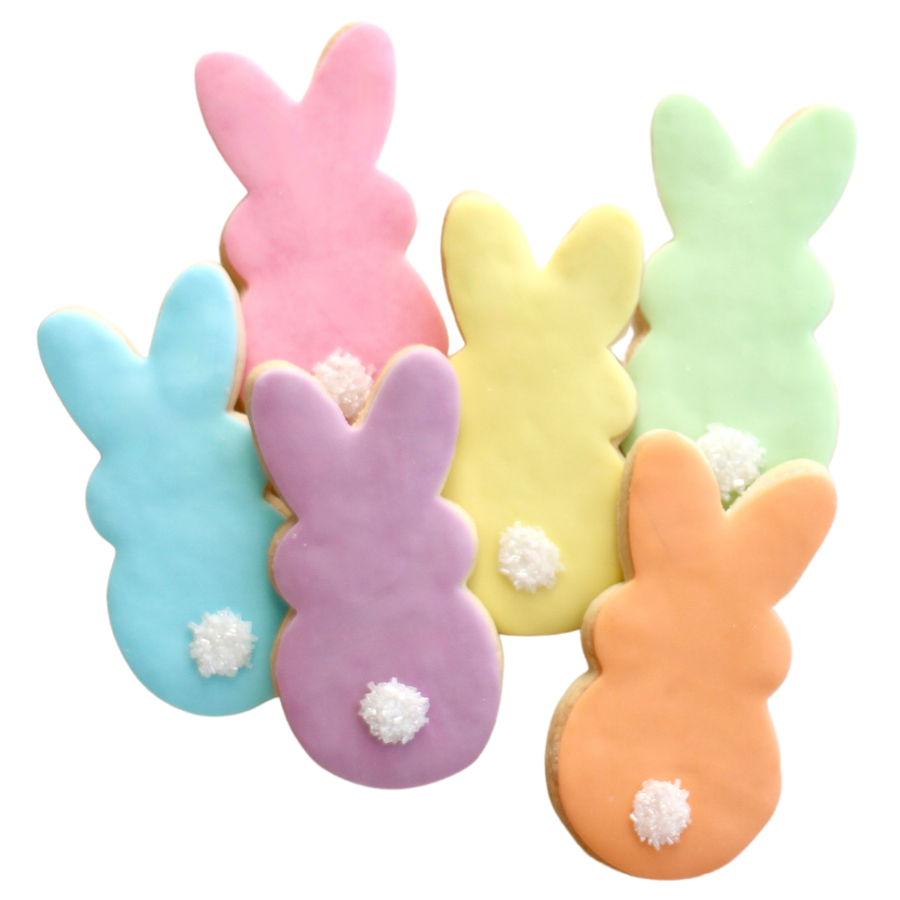 Pastel Easter Bunny Cookies
