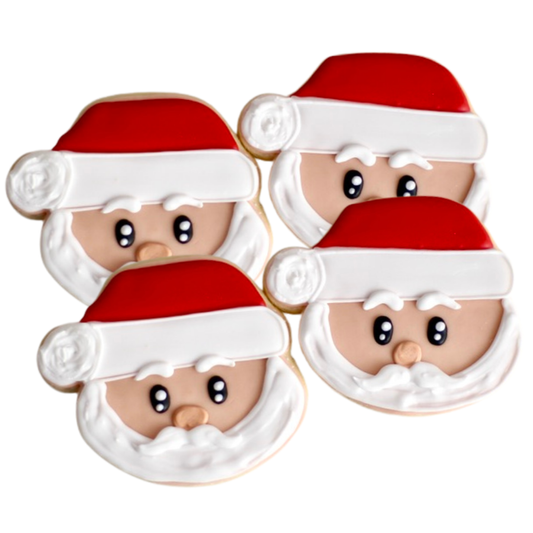 Santa Head Cookies