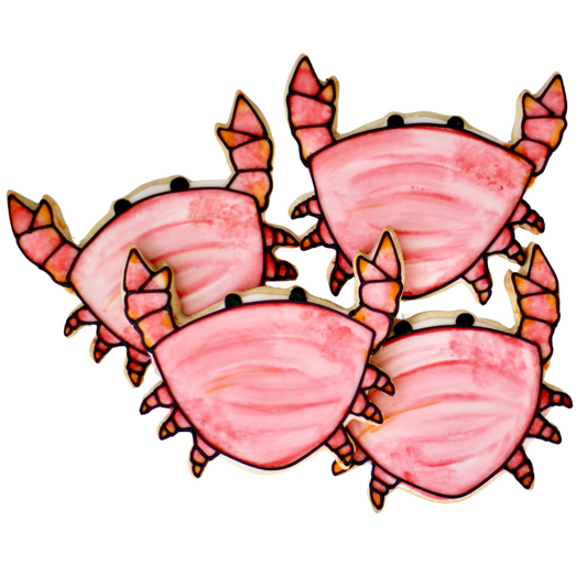 Watercolor Blue Crab Cookies
