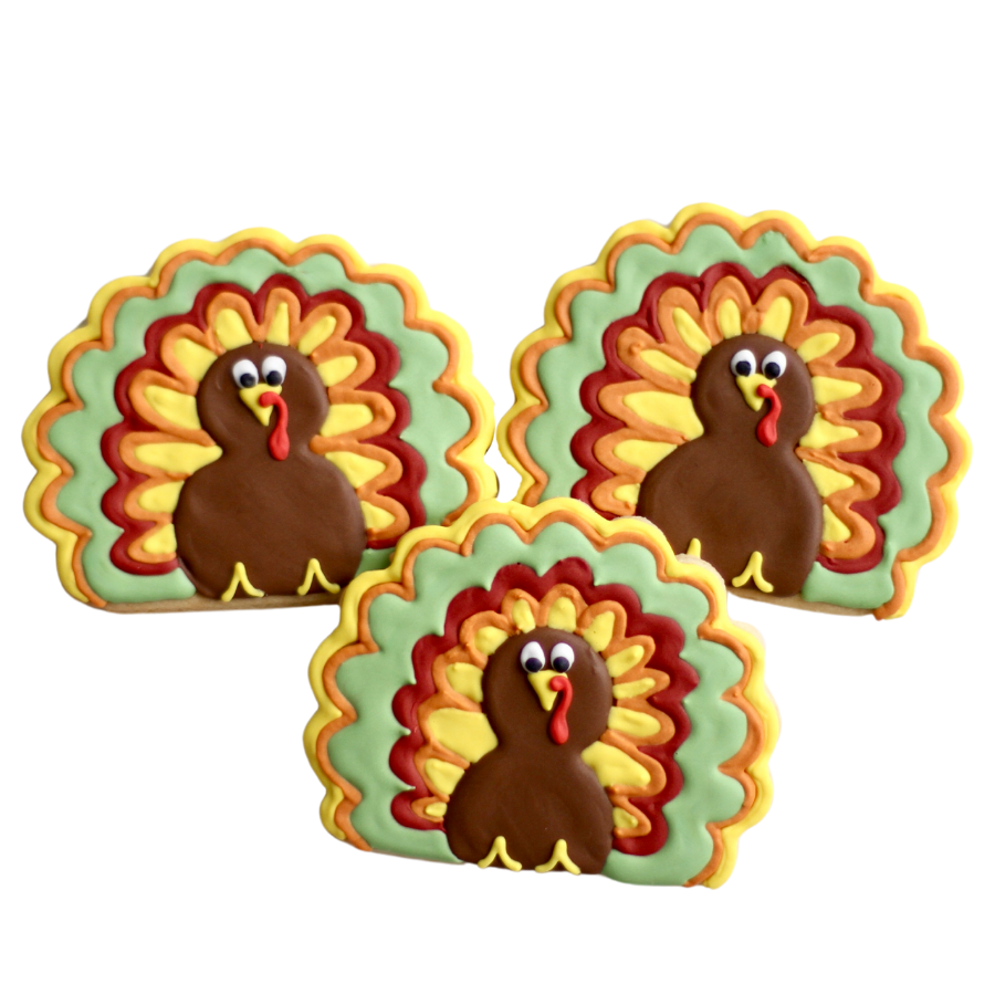 Vintage Turkey Cookie Set