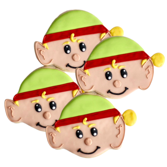 Elf Head Cookies