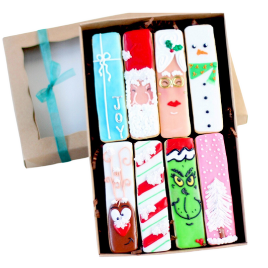 8 Pc. Christmas Cookie Stick Gift Box Set