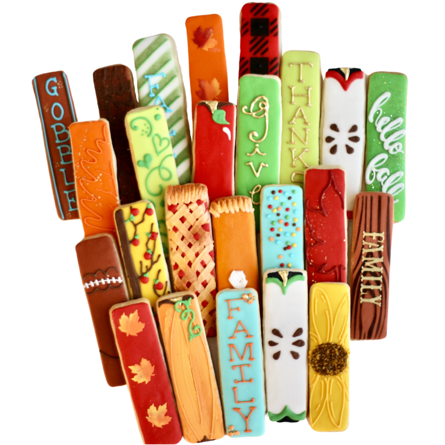 18 Pc. Thanksgiving Fall Cookie Stick Boxed Gift Set