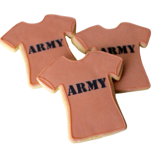 Military Shirt Cookies
