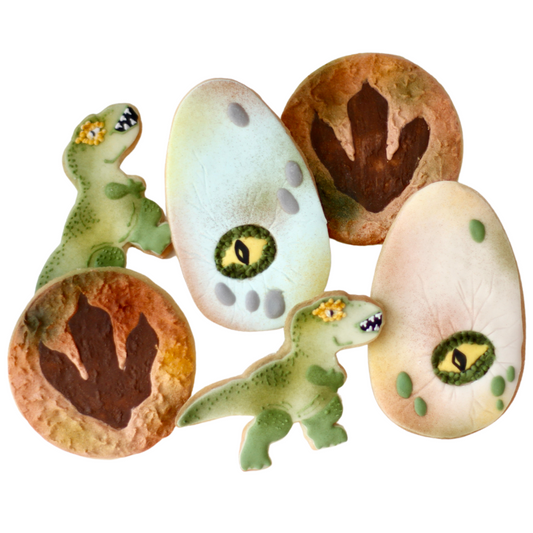 Dinos, Eggs, and Prints Cookie Set