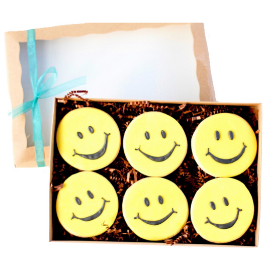 6 Ct. Smiling Face Cookie Gift Box Set