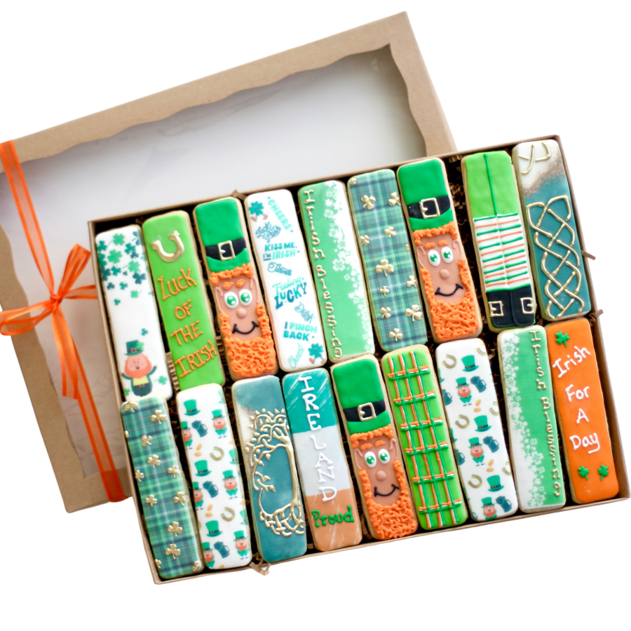 8 Ct. St. Patrick's Day Cookie Sticks Boxed Gift Set