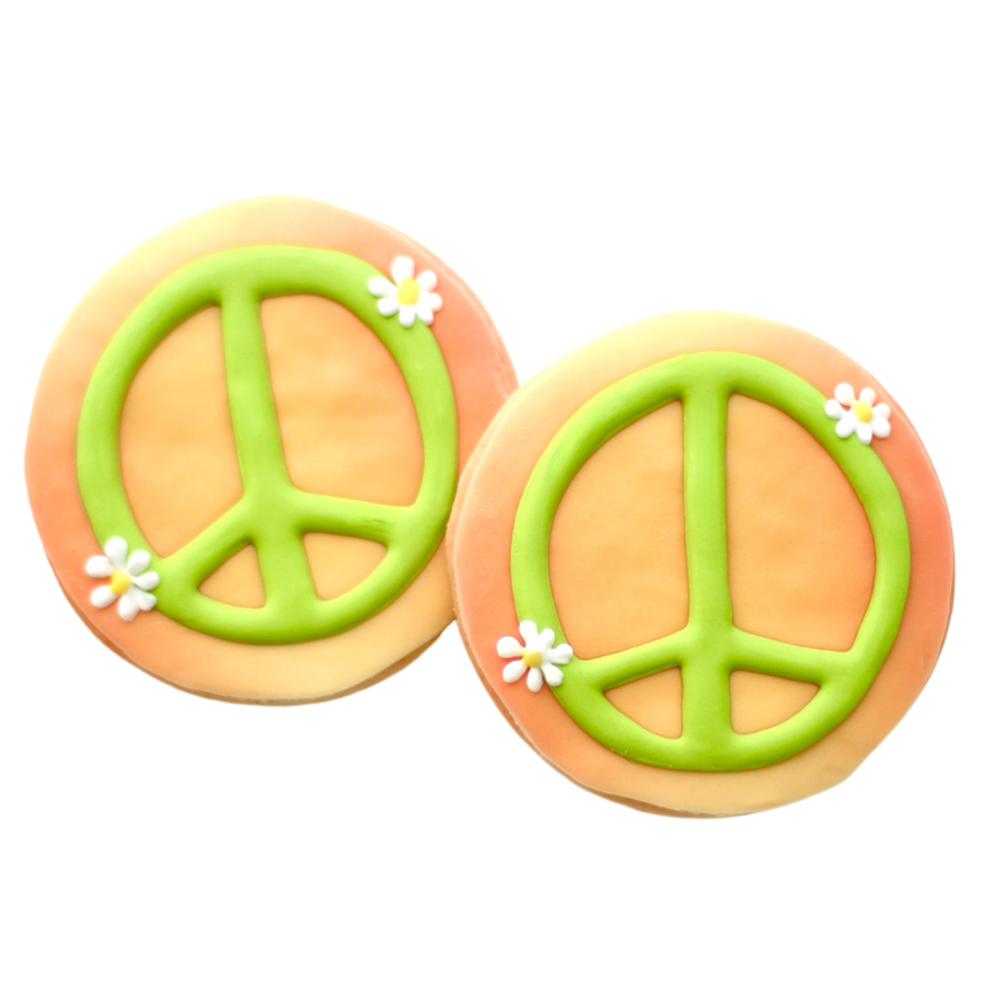 Peace Sign Cookies