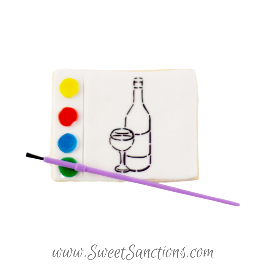 Wine Paint Your Own Cookies